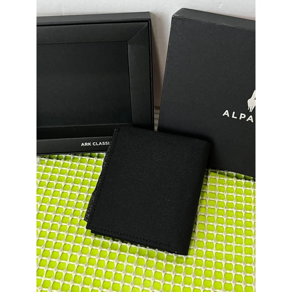 Alpaka Ark Bifold Cash Wallet Black RFID Magnetic NEW